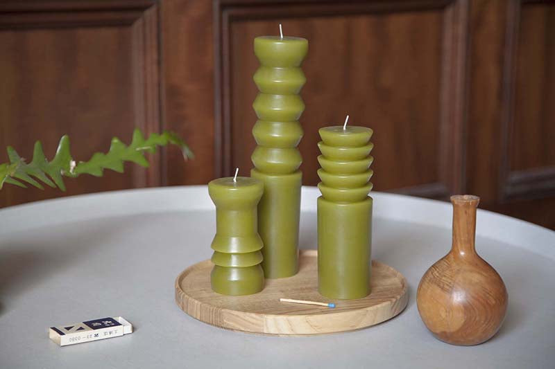 Areaware Totem Candles - Moss