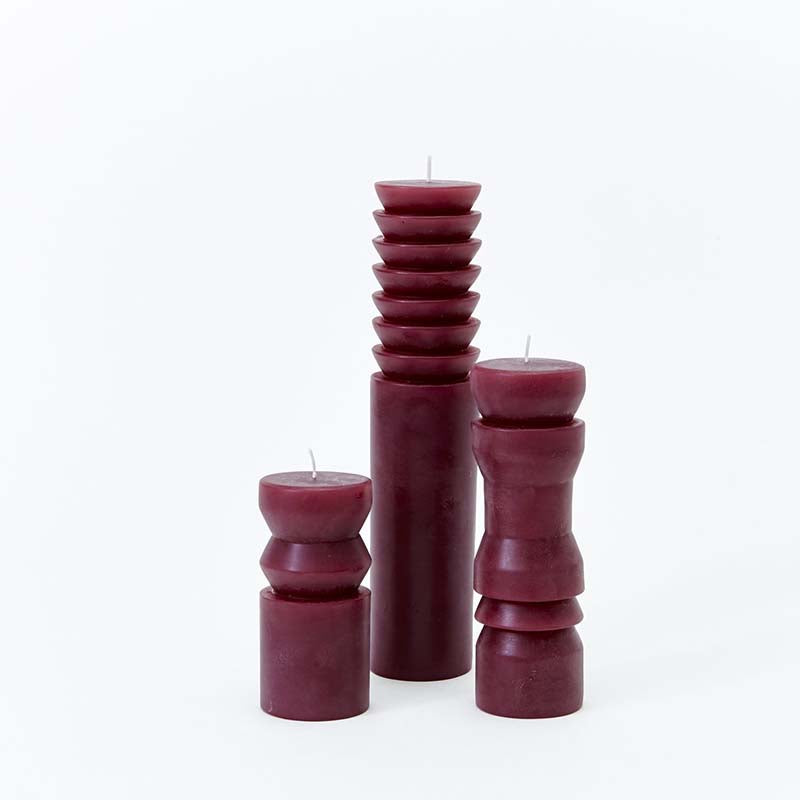 Areaware Totem Candles - Plum