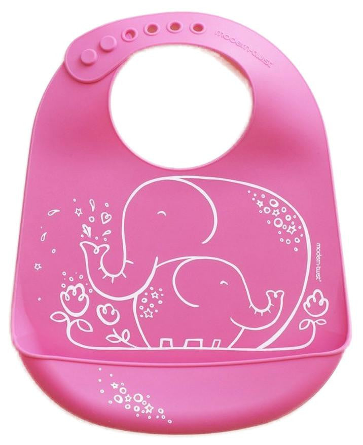 Modern-Twist Elephant Hugs Bucket-bib