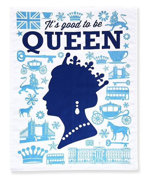 Naked Décor Good To Be Queen Tea Towel