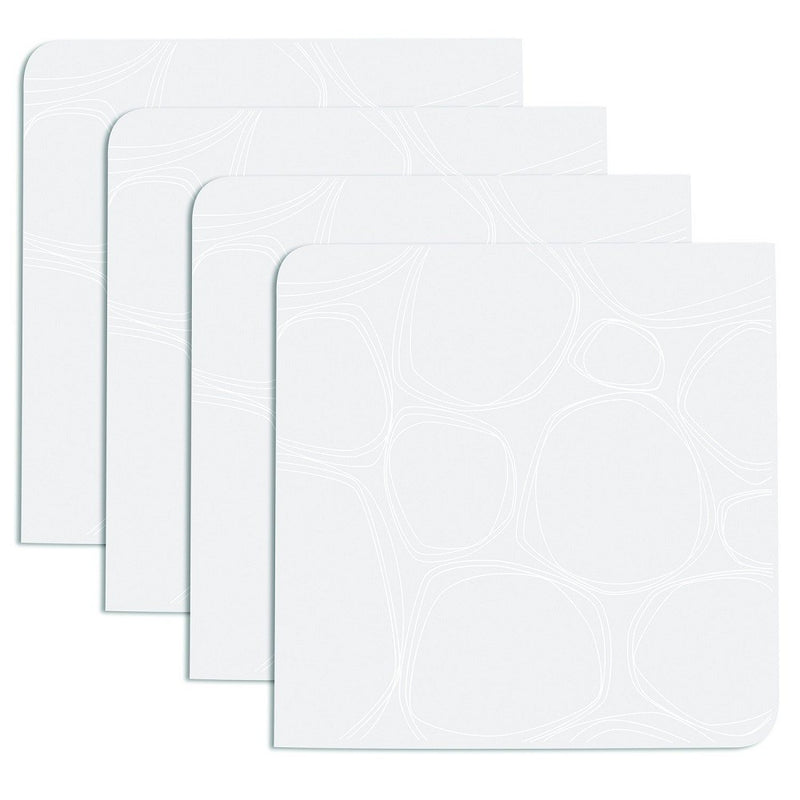 Coasters : Pebbles - White Set of 4
