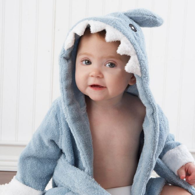 Baby Aspen "Let the Fin Begin" Terry Shark Robe