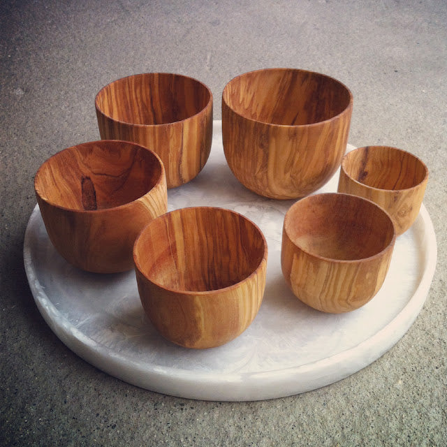 Roost Olive Wood Nesting Bowls
