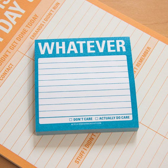Knock Knock Whatever Sticky Notes