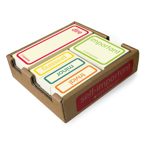 Knock Knock Self-Important Mini Sticky Set