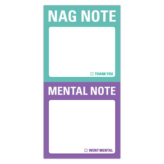 Knock Knock Nag Note / Mental Note Mini Sticky Notes