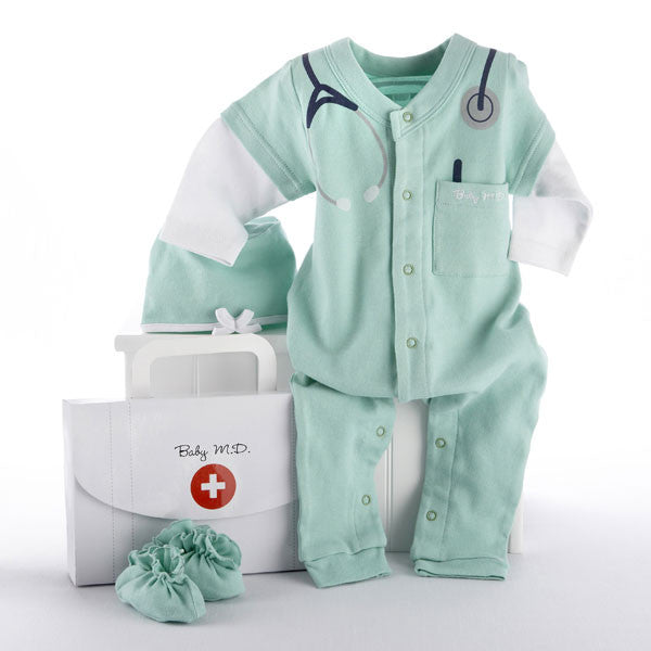 Baby Aspen "Big Dreamzzz" Baby M.D. Three-Piece Layette Set