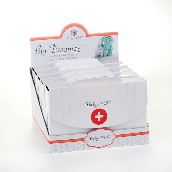Baby Aspen "Big Dreamzzz" Baby M.D. Three-Piece Layette Set