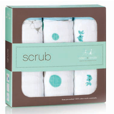 Aden + Anais Muslin Washcloths 3-Pack - Hide and Sea