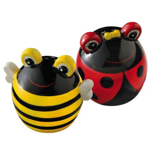 Grasslands Road Out On A Whim Ladybug & Bee Salt & Pepper Shakers