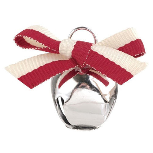 Grasslands Road Jingle Bell Metal Place Card Holder, Silver - Set of 4