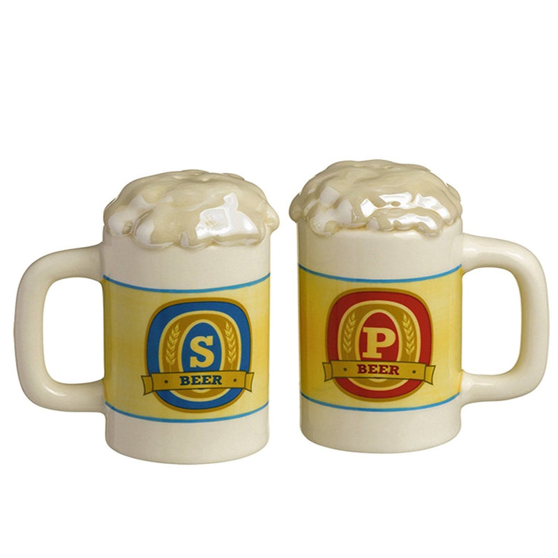 Grasslands Road Beer Stein Salt and Pepper Shakers Set