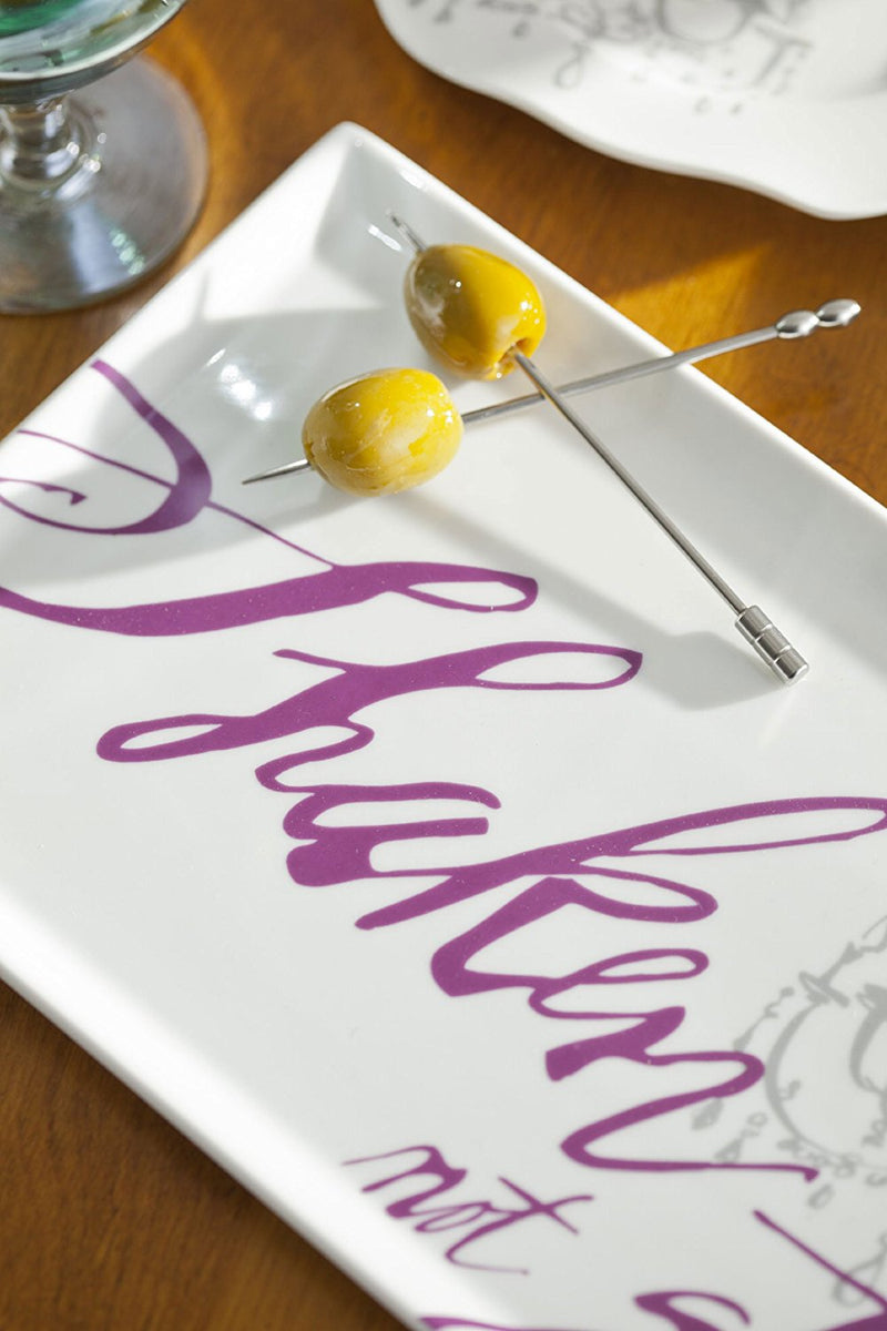 Rosanna Cocktails Rectangular Serving Tray