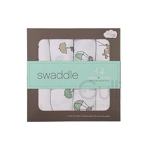 Aden + Anais Classic Swaddle Blankets 4-Pack - Up Up and Away