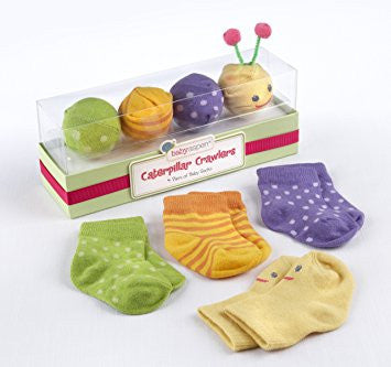 Baby Aspen "Caterpillar Crawlers" Baby Socks Gift Set