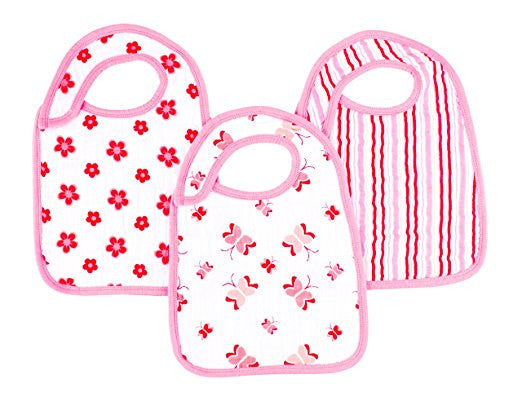 Aden + Anais Muslin Snap Bibs 3-Pack - Princess Posie