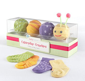 Baby Aspen "Caterpillar Crawlers" Baby Socks Gift Set