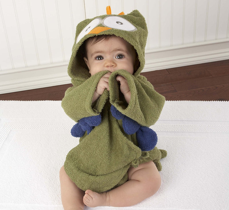 Baby Aspen "My Little Night Owl" Hooded Terry Spa Robe
