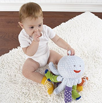 Baby Aspen "Mr. / Mrs. Sock T. Pus" Plush Octopus with 4 Pairs of Socks
