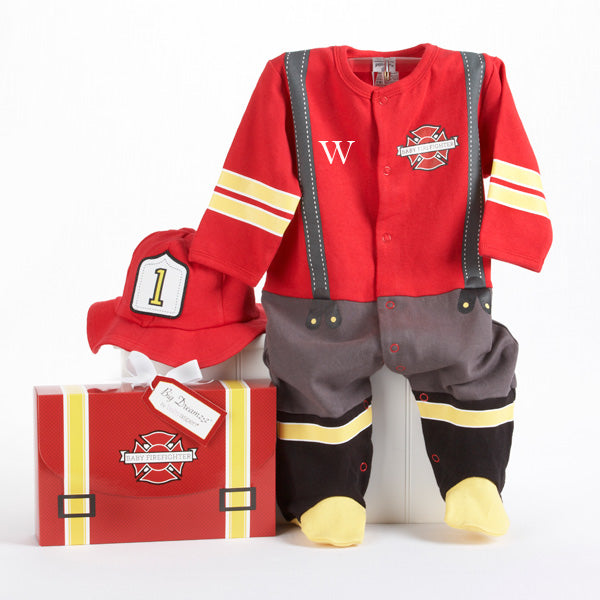 Baby Aspen "Big Dreamzzz" Baby Firefighter 2-Piece Layette Set