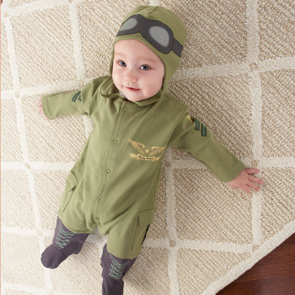 Baby Aspen "Big Dreamzzz" Baby Pilot Two-Piece Layette Set