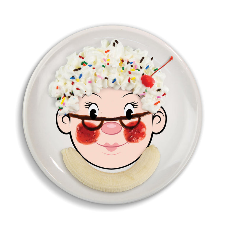 Fred & Friends Ms Food Face Dinner Plate