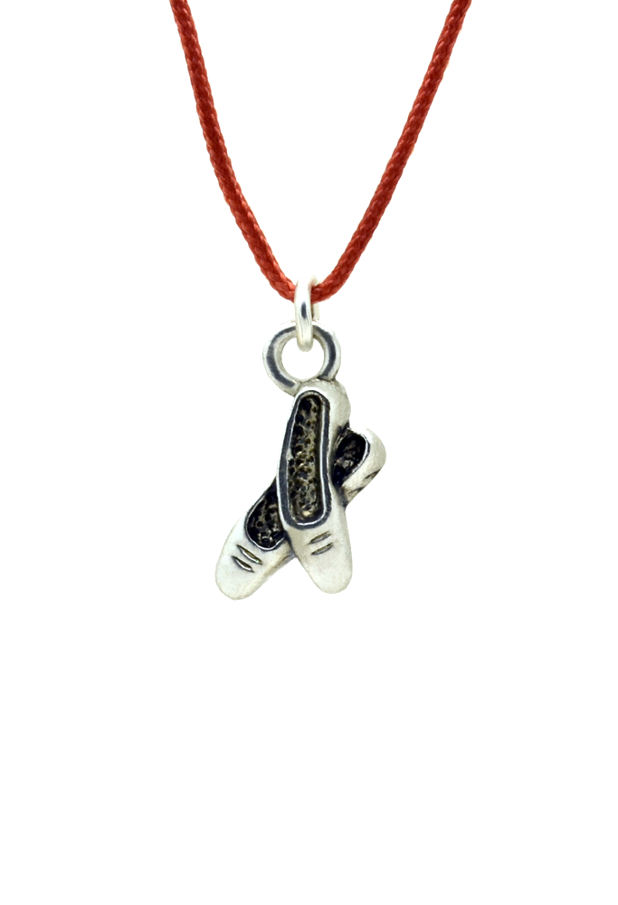 Lucky Feather Pretty Moon Necklace Silver - Ballet Dancer