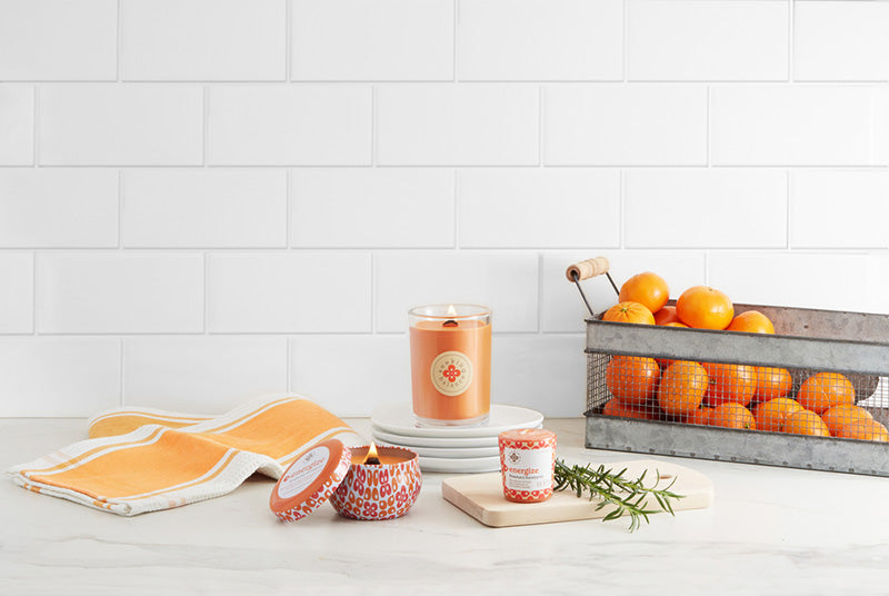 Root Seeking Balance 6.5 Oz Candle - Energize Rosemary Eucalyptus