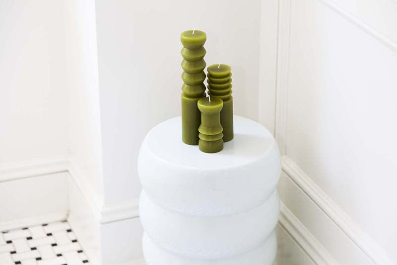 Areaware Totem Candles - Moss