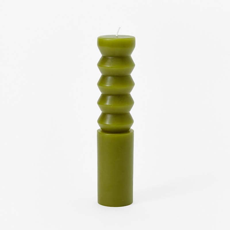 Areaware Totem Candles - Moss