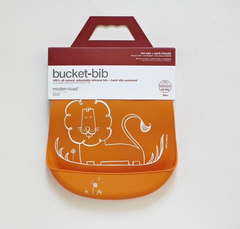 Modern-Twist Dandy Lion Bucket-bib