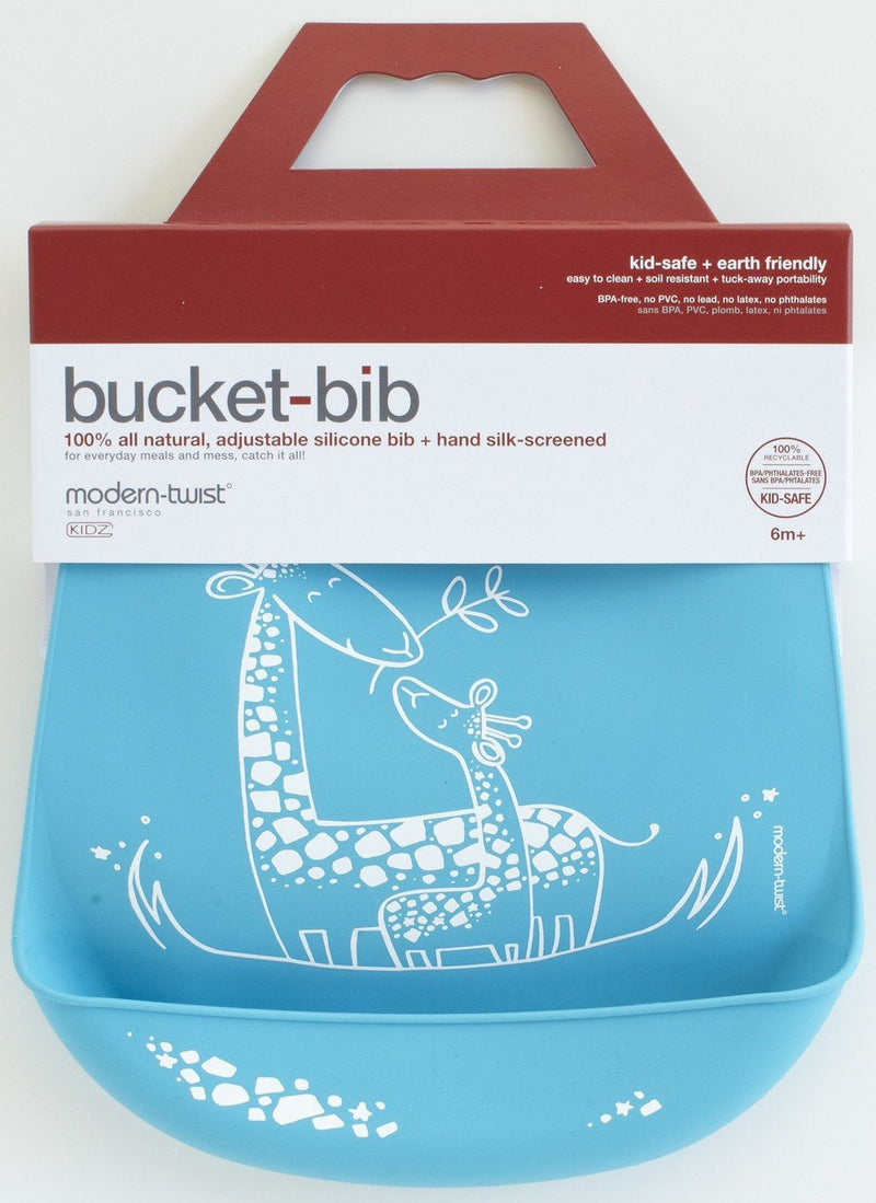 Modern-Twist Giraffe Giggles Bucket-bib