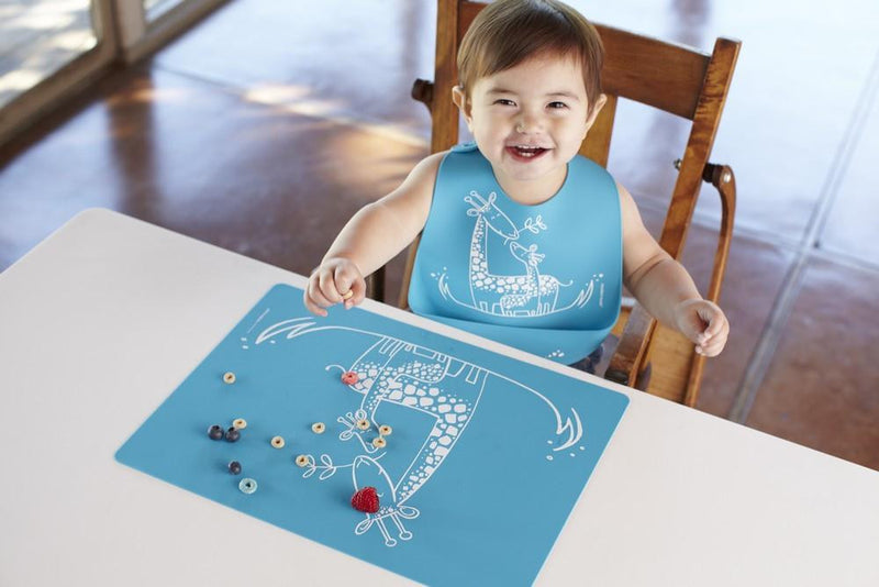 Modern-Twist Giraffe Giggles Bucket-bib