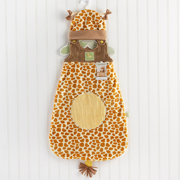 Baby Aspen "Born To Be Wild" Giraffe Snuggle Sack and Hat