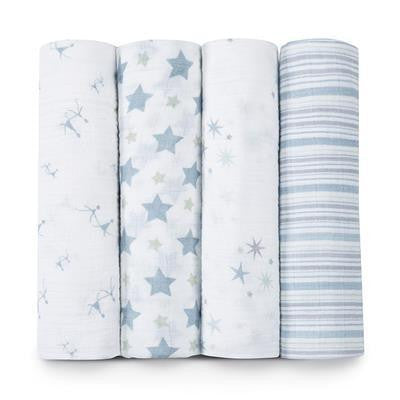 Aden + Anais Classic Swaddle Blankets 4-Pack - Prince Charming