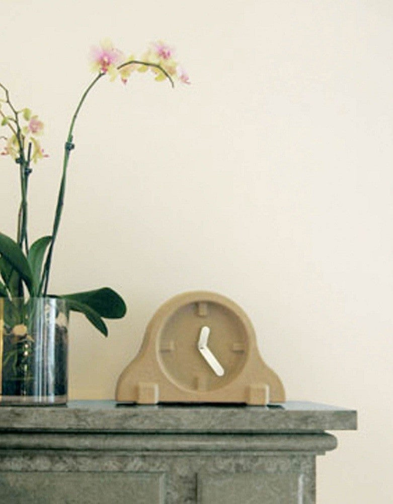 Invotis Orange Paper Pulp Table Clock